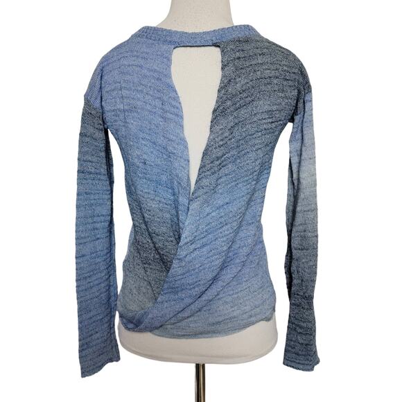 Prana Open Back Knit Blue Sweater SZ XS - Picture 1 of 3
